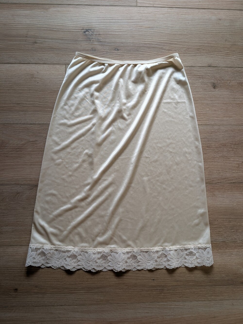 Classic Lace-Hem Half Slip in Ivory